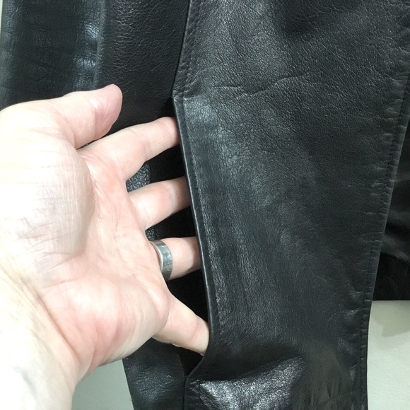 My Weekend Clothes black genuine leather jacket - Picture 8 of 15